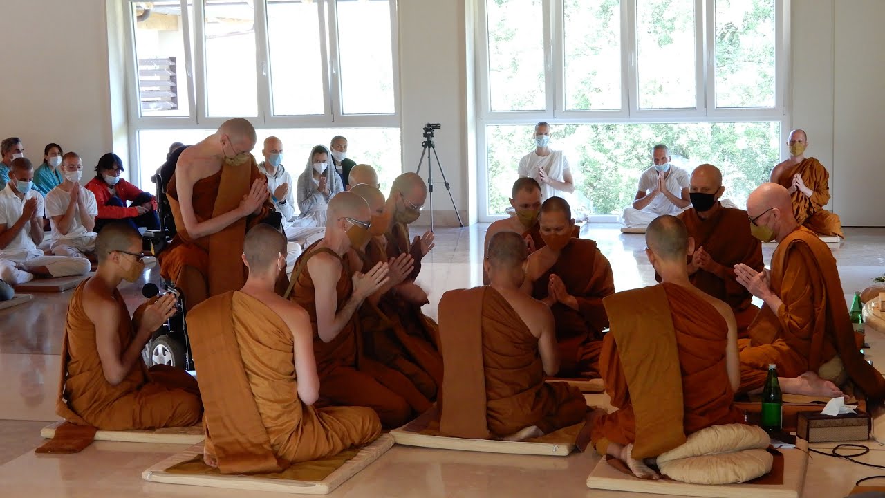 La Cerimonia del Upasampada [Bhikkhu Ordination | Santacittarama Sangha | Sabato 17 Luglio 2021]
