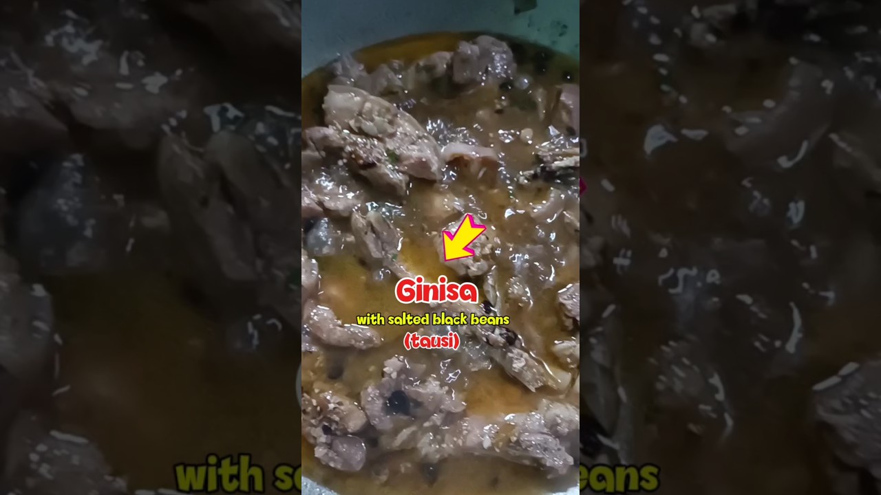 Cooked with salted black beans #food #ginisa #short