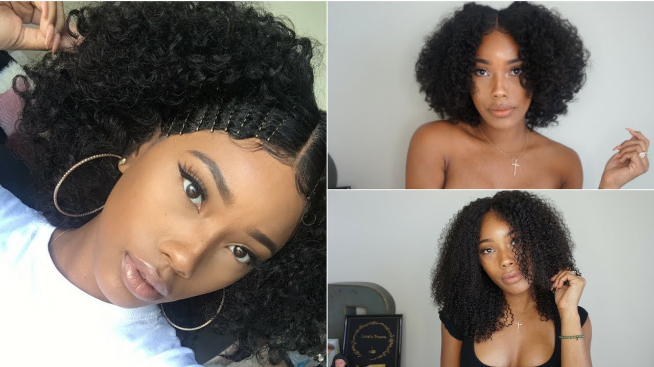 Kinky Curly Brazilian WowAfrican Lace Front + Bantu Knots