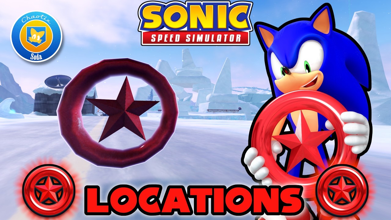 All Red Star Ring Locations in Cool Edge (Sonic Speed Simulator)