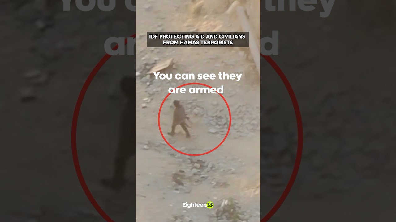 Exclusive Footage: IDF Stops Armed Hamas Terrorists from Stealing Humanitarian Aid in Gaza