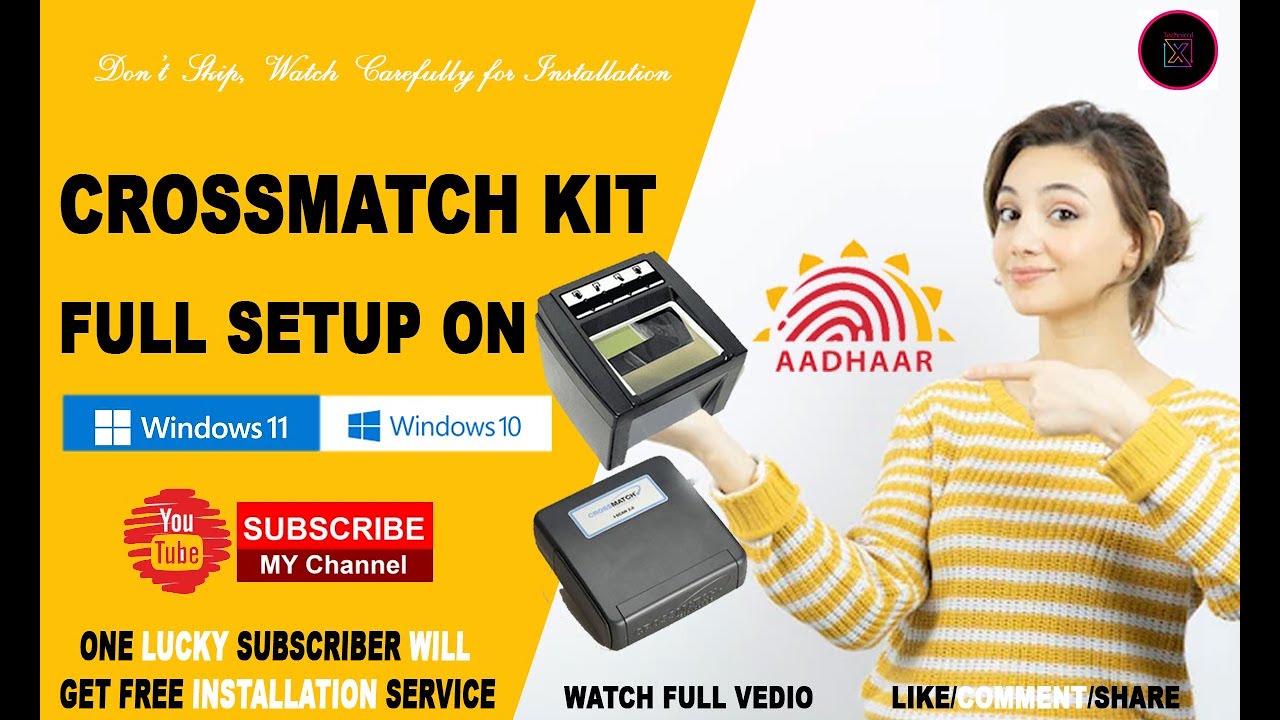 Full Installation with crossmatch iris solution in windows 10 & windows 11_64Bit in Aadhar ECMP 2023