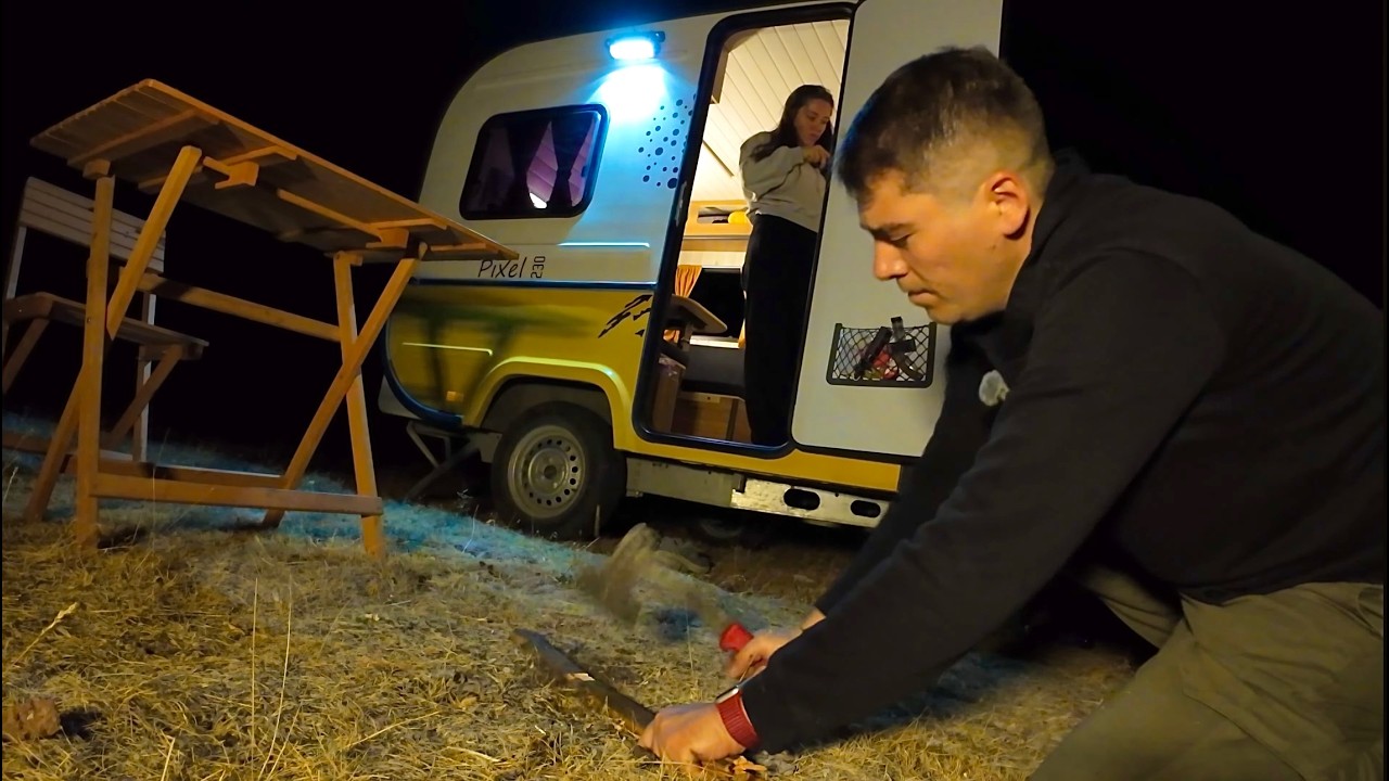 Dağın Zirvesinde Karavan Kampı! | Romantik ve Çılgın Bir Gece