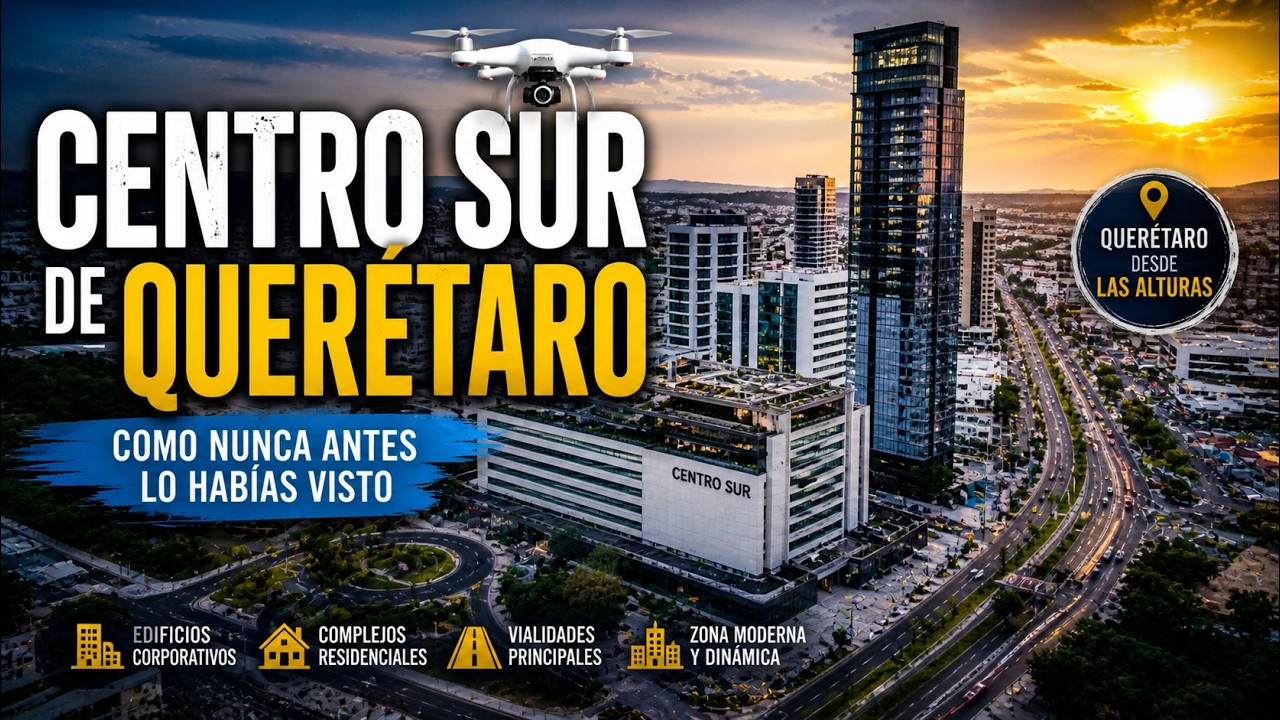 🏙️🚁 Centro Sur, Querétaro desde las alturas | Vuelo en dron entre rascacielos