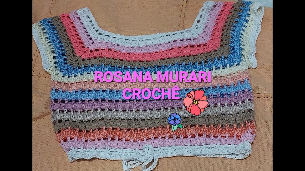 BLUSA LINDA E FÁCIL EM CROCHÊ COM SOBRAS DE FIOS #croche #crochet #crocheting
