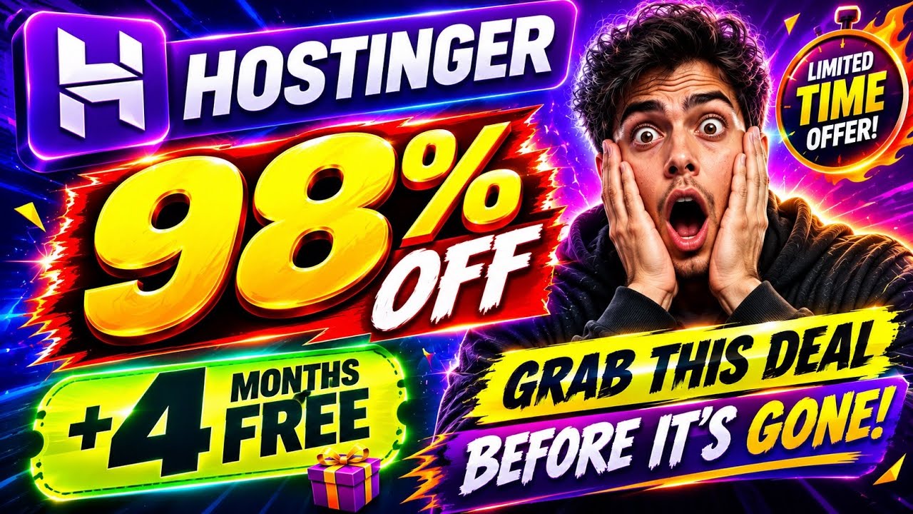 Hostinger Coupon Code 2026 💰 BIG SAVINGS ✅ | Hostinger Discount Code |Hostinger Promo Code WORKING 🔥