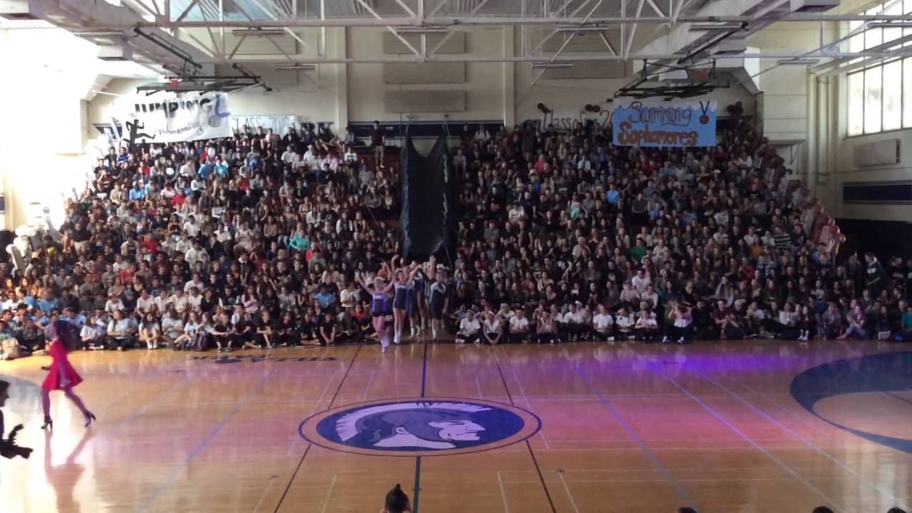 Villa Park cheer teams 2016-2017 school Assembly