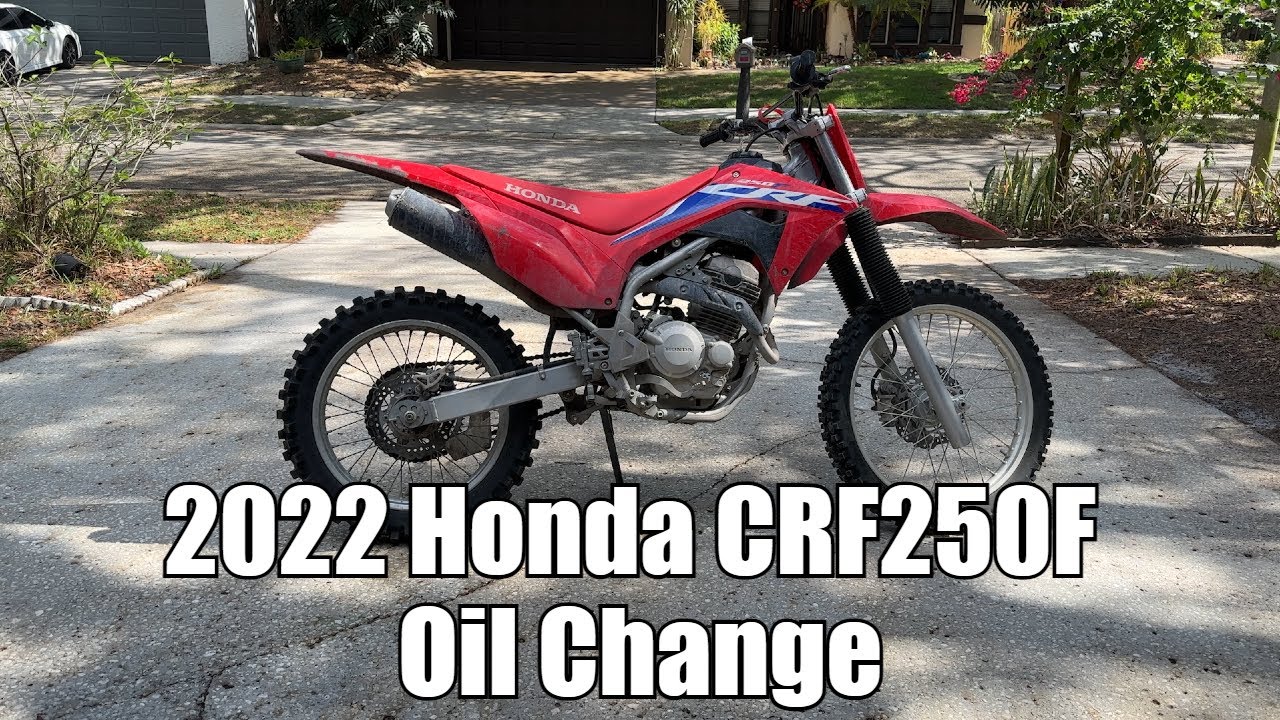 Замена масла в Honda CRF250F 2022 года