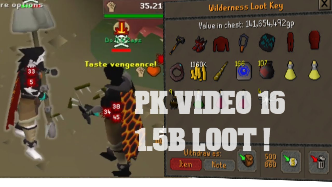 OSRS - 1.5B LOOT [PVP WORLD/HIGH RISK] comeback