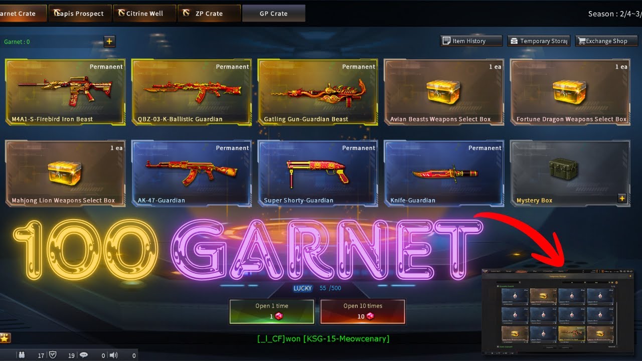 I Spent 42K ZP on Garnet Crates | Here’s What I Won! (CrossFire West)