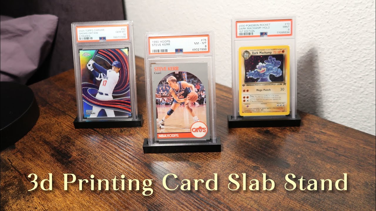 3d printing card slab stand: 9.8/10