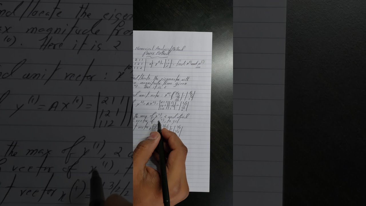 Numerical Analysis--- Power Method