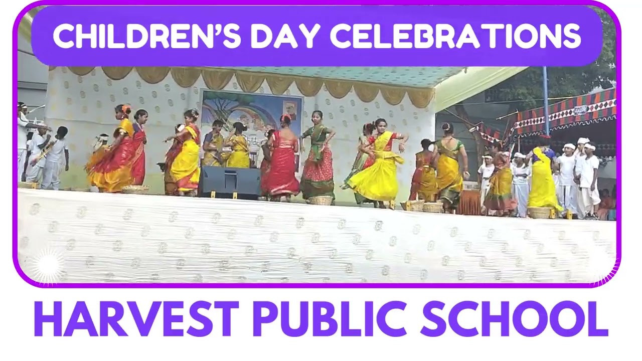 Harvest Public School Students Stunning Folk Dance Performance | Children's Day 2024 Celebrations