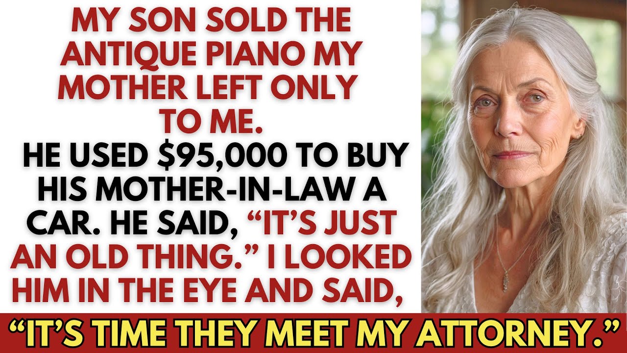 My son used my inheritance to buy his mother-in-law a car—I made one call from the nursing home.