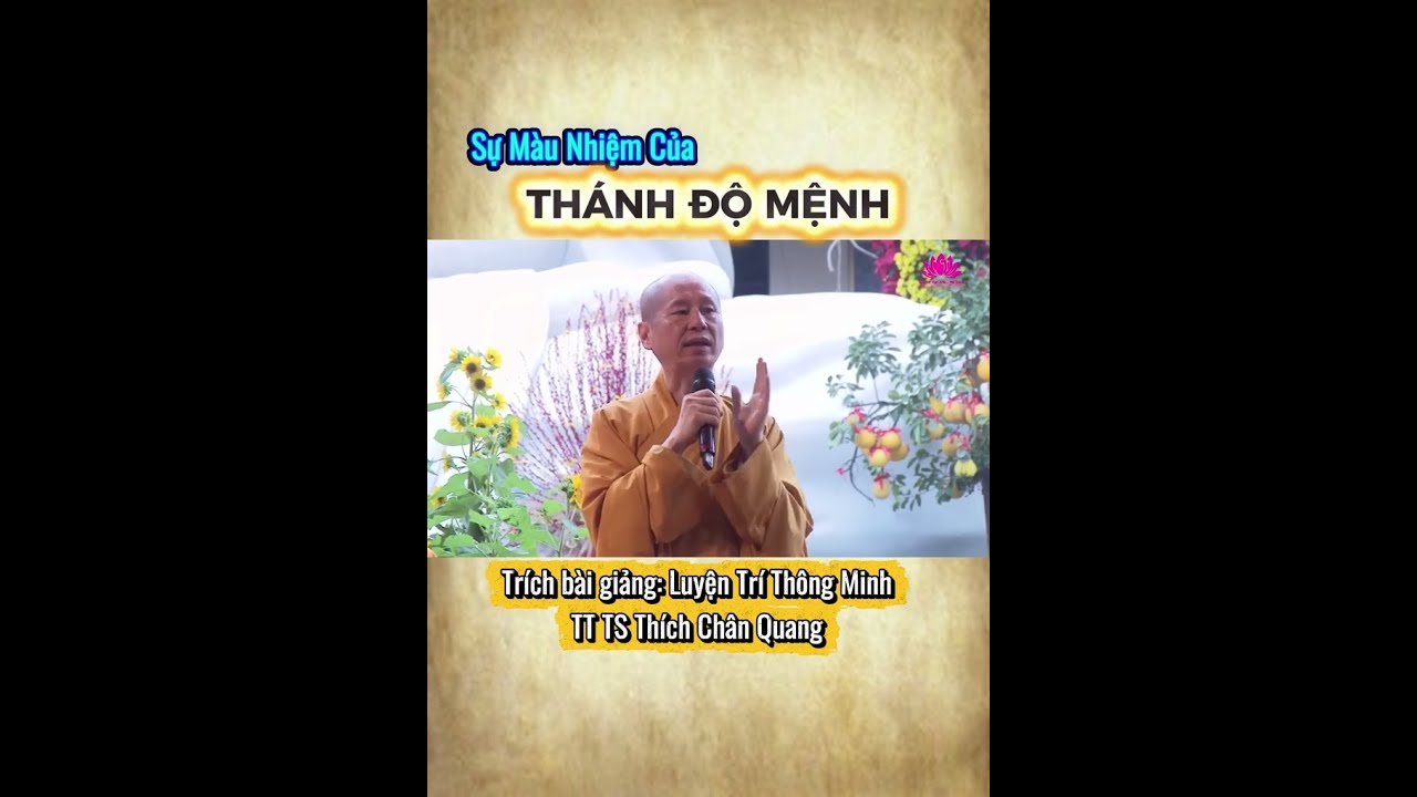 SỰ  MÀU NHIỆM CỦA THÁNH ĐỘ MỆNH - Ngẫm Cổ Nhân #phatphapnhiemmau #thichchanquang #thanhdomenh
