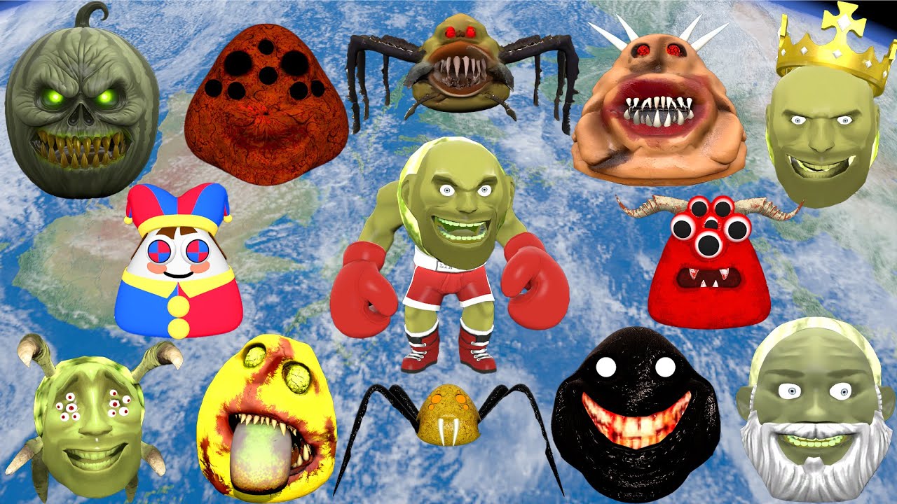 УНИЧТОЖЬТЕ ВСЕ 3D ROBLOX POU BOU'S REVENGE И LIN GANG MELON SPARTAN KICK на космической станции G...