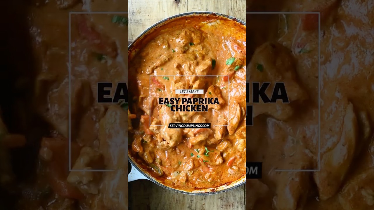 Easy Paprika Chicken - A MUST-TRY Recipe  #cooking #recipe #food #dinner