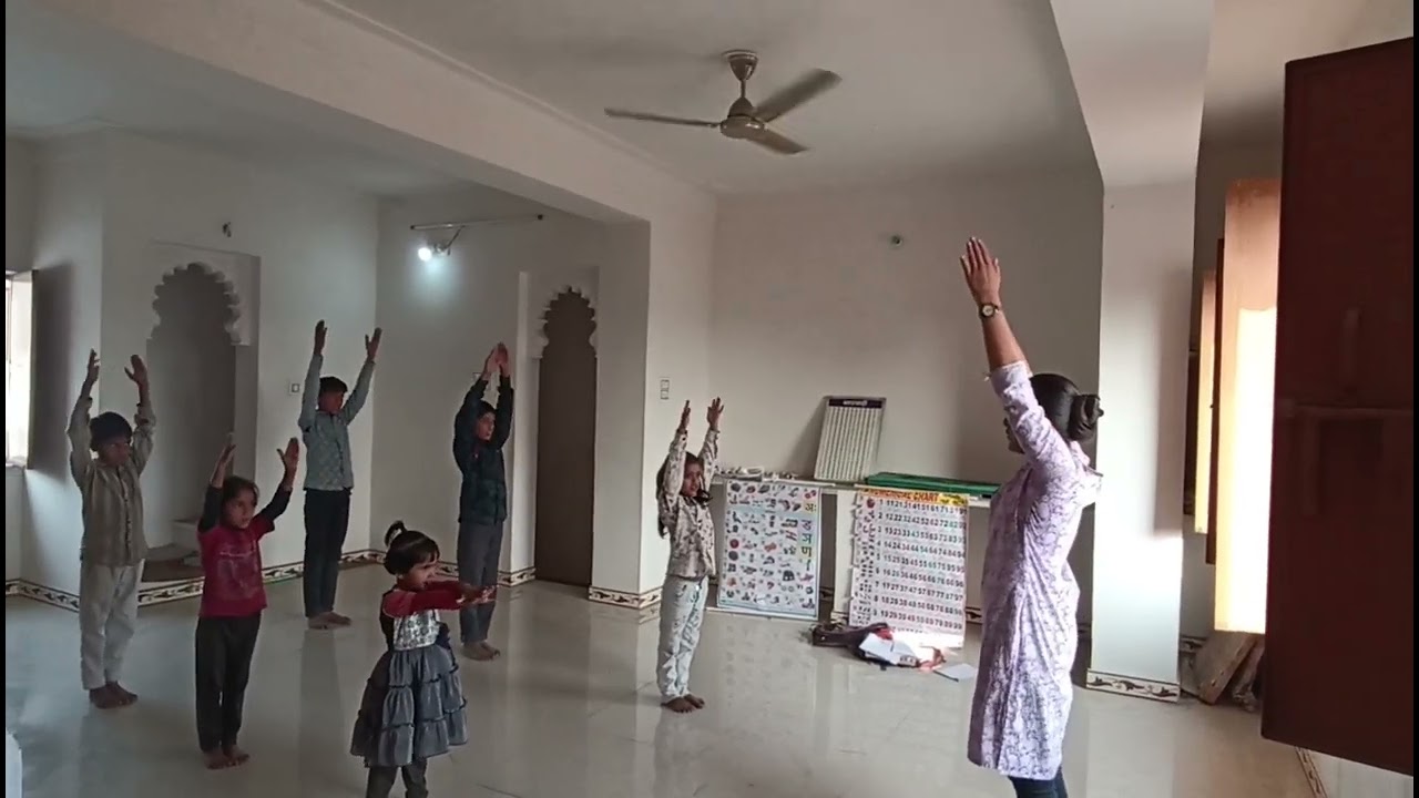 IGNOU DECE 04 PROJECT तृतीय चरण ACTIVITY - 13 ( बच्चों को Mass PT Exercise  करवाई) 