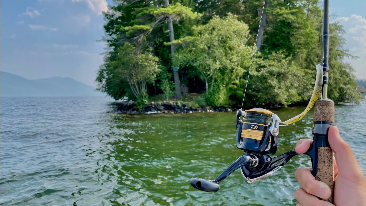 ISLAND HOPPING Super Clear Lake! (Multi Species Summer Fishing) (Lake George 2021)