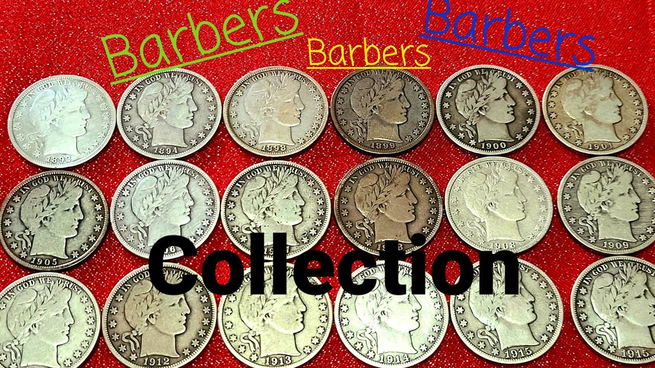 Barber Half Dollar Collection/90% Silver Constitutional