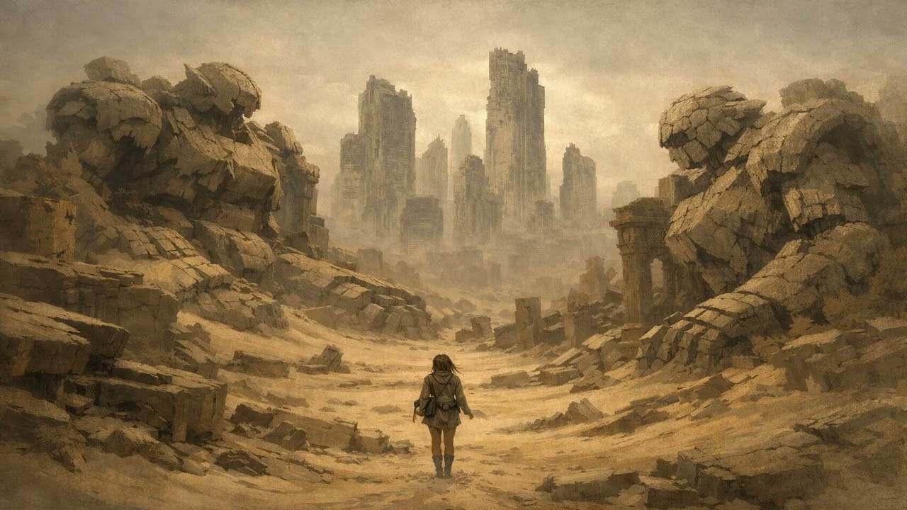 Rusted Town Beneath the Dunes