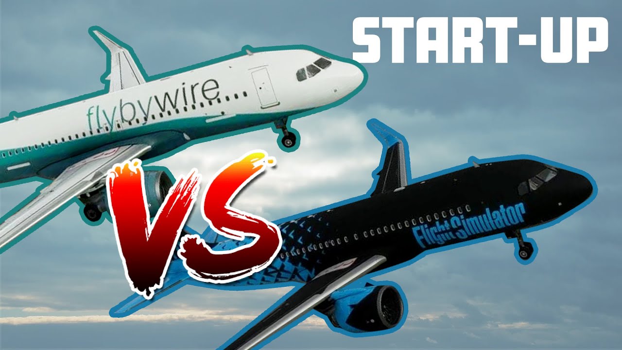 MSFS a320 Comparison - DEFAULT vs FBW FREE MOD - Start-Up Procedures