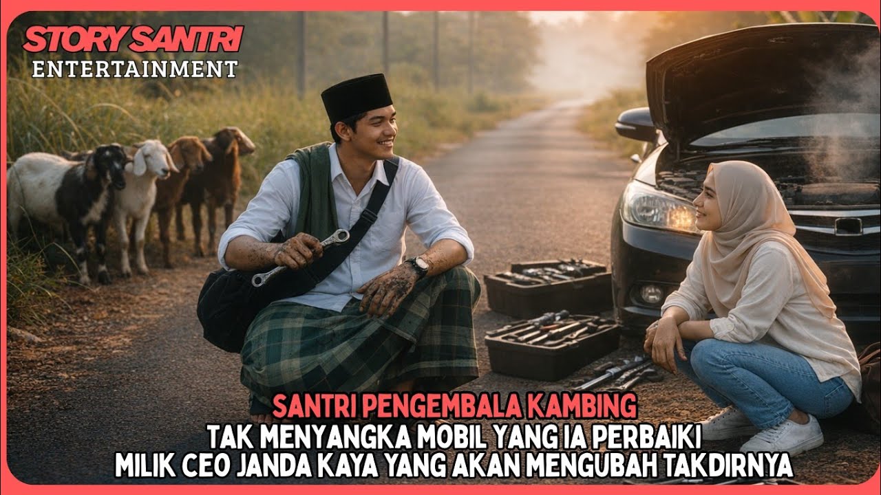 Santri Miskin ini Tak Menyangka Mobil Yang Ia Perbaiki Milik Ceo janda , Yang Akan Merubah Hidupnya!