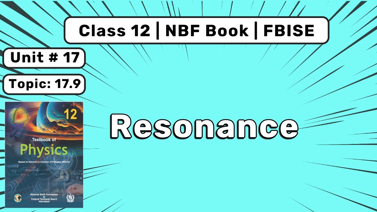 Resonance Class 12 Physics NBF book | Federal Board | New Book 2025