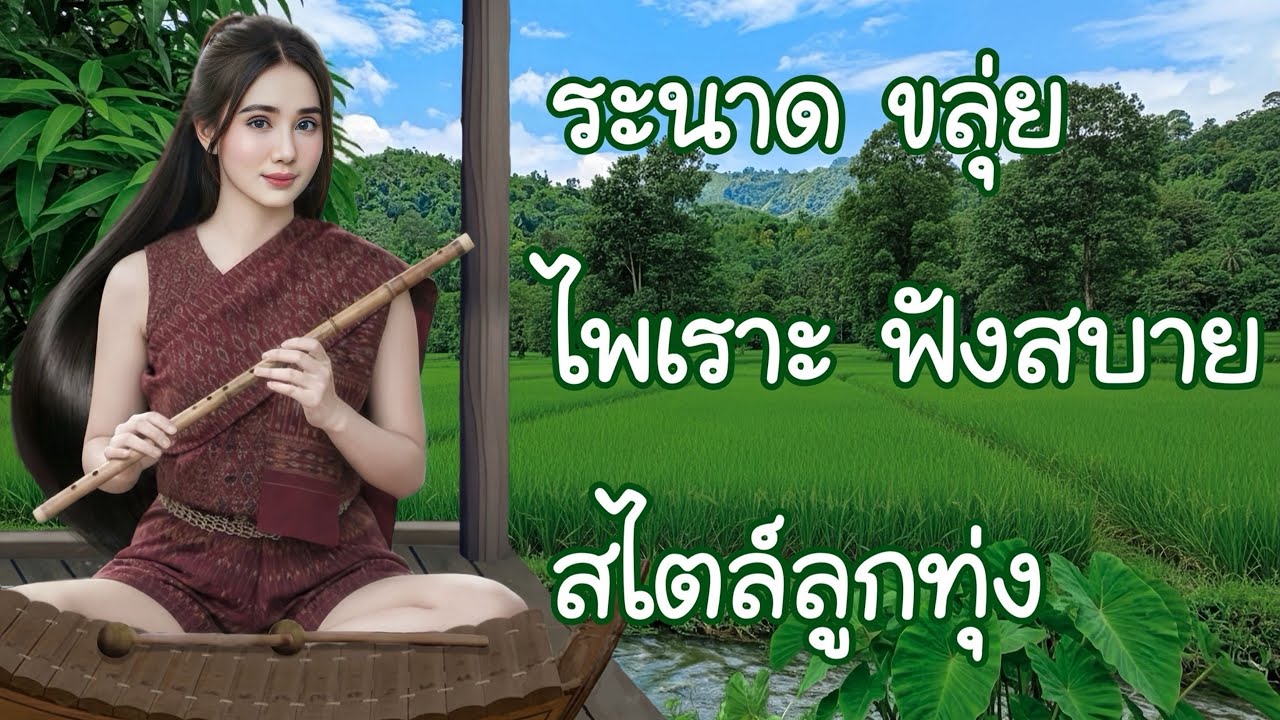 ระนาด ขลุ่ย ไพเราะ ฟังสบาย สไตล์ลูกทุ่ง #ดนตรีบำบัด 