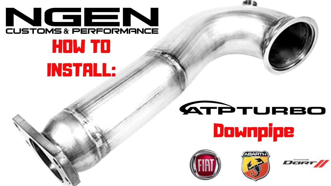 TURBO DOWNPIPE Install on a Fiat 500 Abarth - HOW TO!
