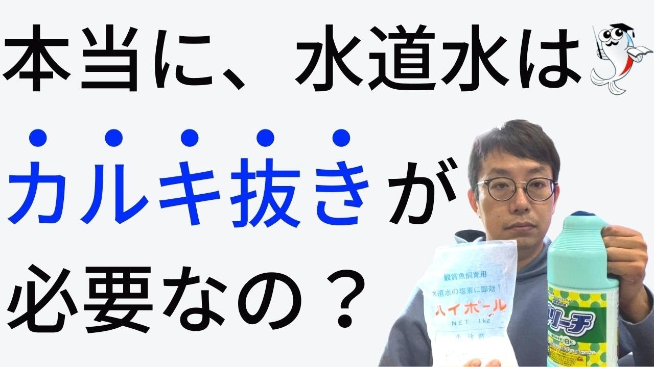 【水道水を安全に】塩素とカルキの違いから
