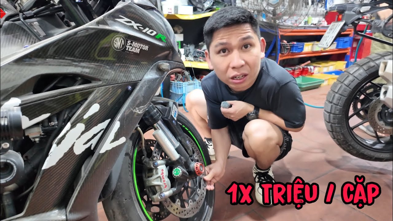 Su&yacute;t Nữa Th&igrave; Mất Hơn Chục Triệu Thay Đĩa Phanh ZX10R. 
