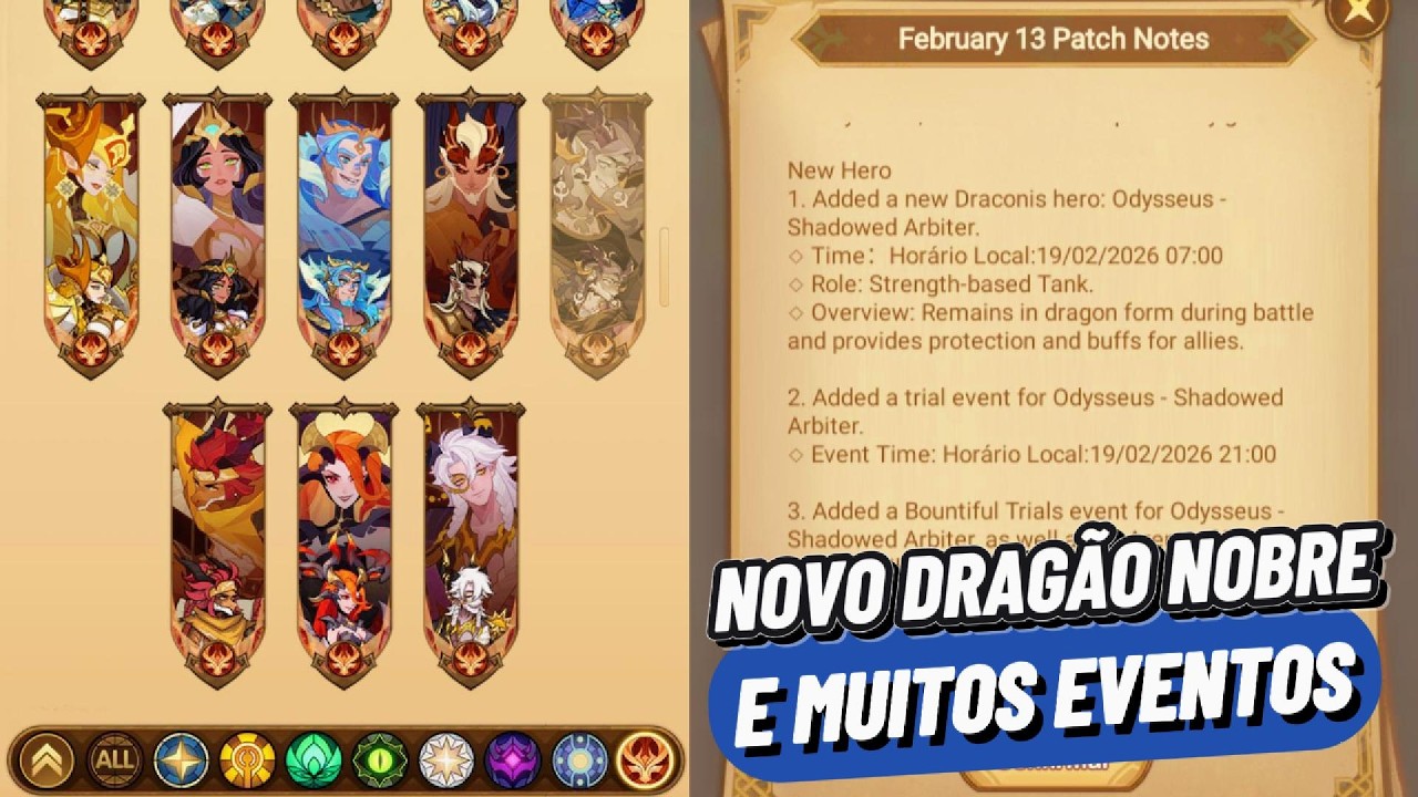 NOVO DRAGÃO NOBRE CHEGANDO E EVENTOS - AFK ARENA