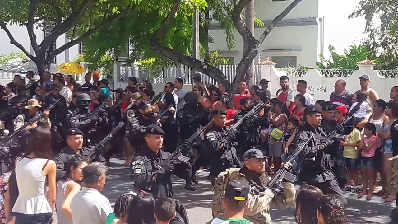 Desfile 7 de Setembro 2016 BOPE CHOQUE GATE João Pessoa PB