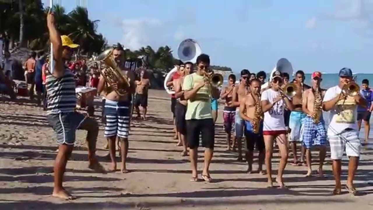 Dobrado Bode Preto -Banda Musical Diocesano de Garanhuns- Ensaio na Praia de Cabedelo/PB