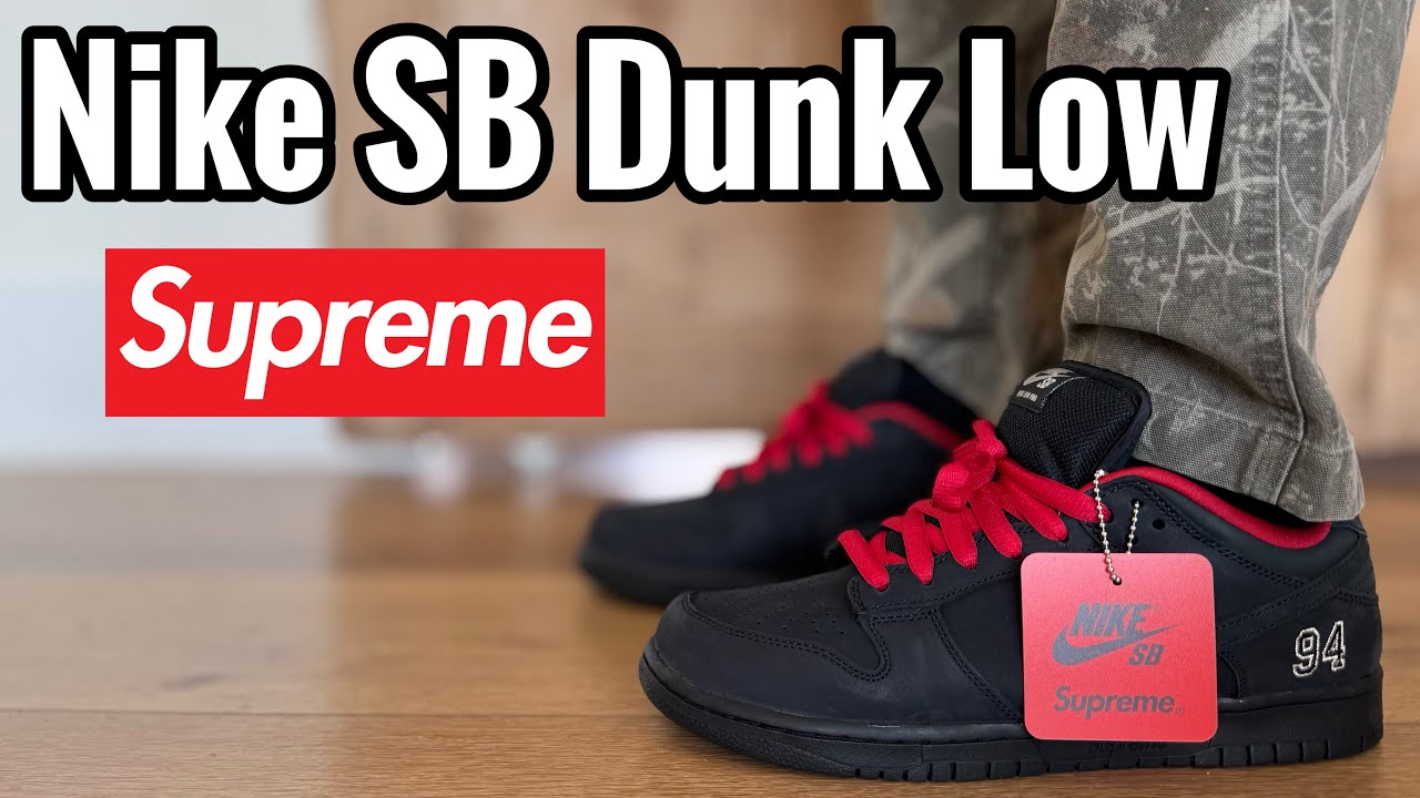 Обзор и описание кроссовок Nike SB Dunk Low x Supreme 2025 «Чёрные»