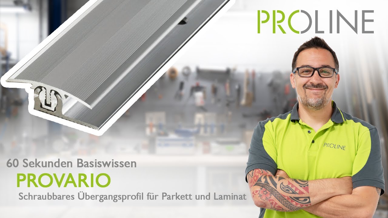 Basic Tutorial - Clipbares &Uuml;bergangsprofil in Edelstahl f&uuml;r Parkett und Laminat