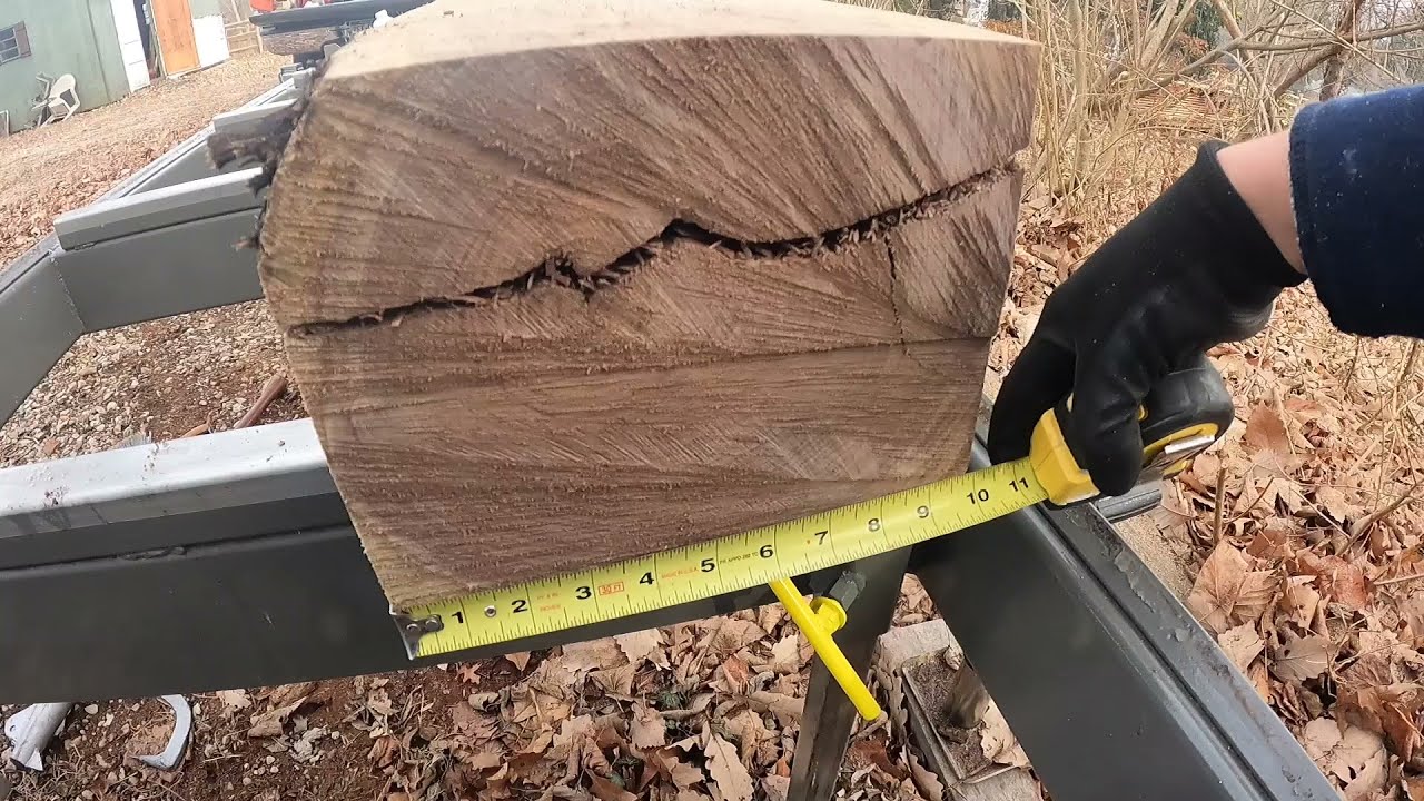 Sawing Black Walnut Lumber on my homemade sawmill.