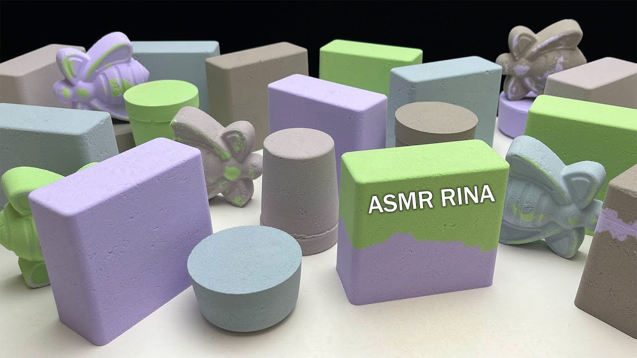 ASMR baking soda new shapes