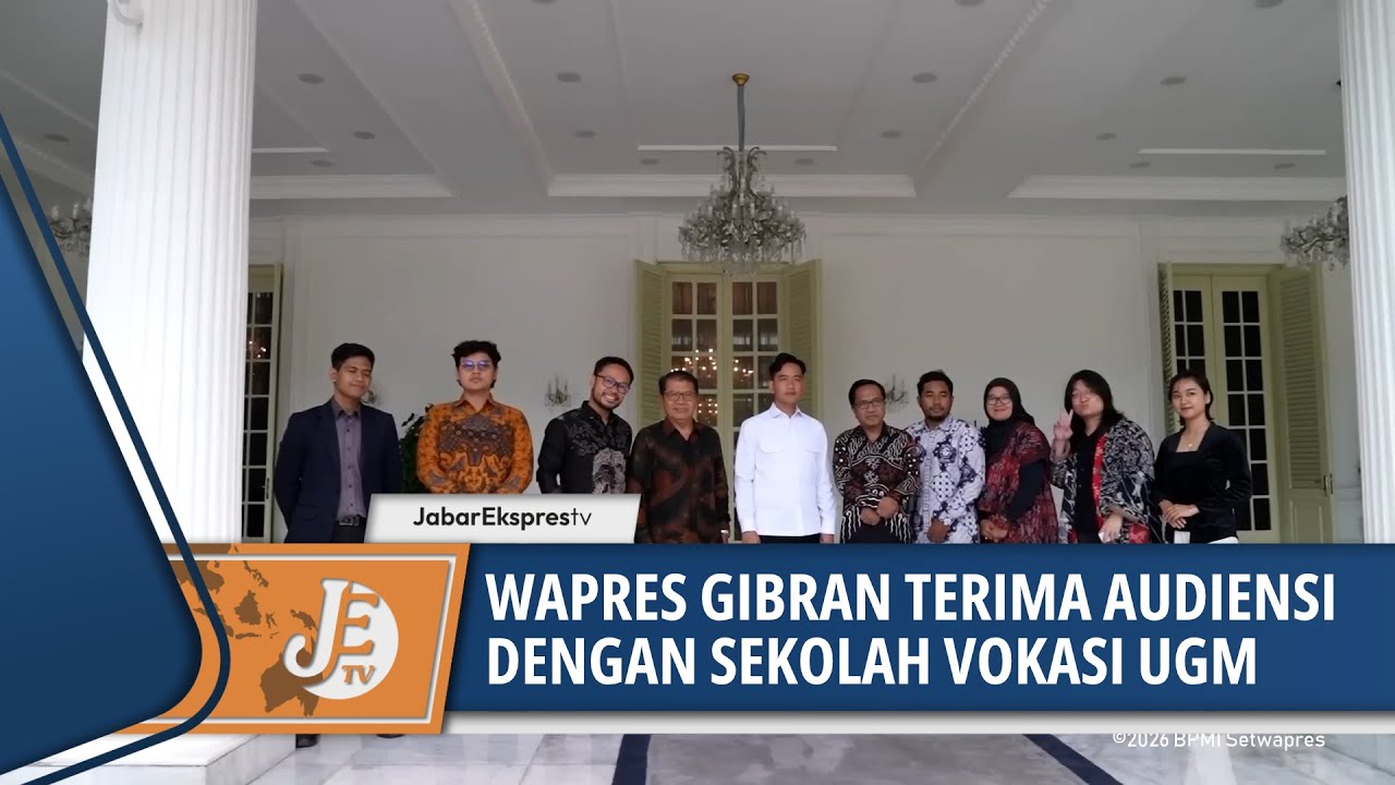 WAPRES TERIMA AUDIENSI SEKOLAH VOKASI UGM, TEKANKAN LINK & MATCH KURIKULUM KAMPUS DENGAN DUNIA KERJA