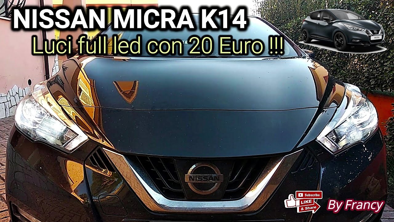 Rendere full led la Nissan Micra k14 👌(Tutorial by Francy)