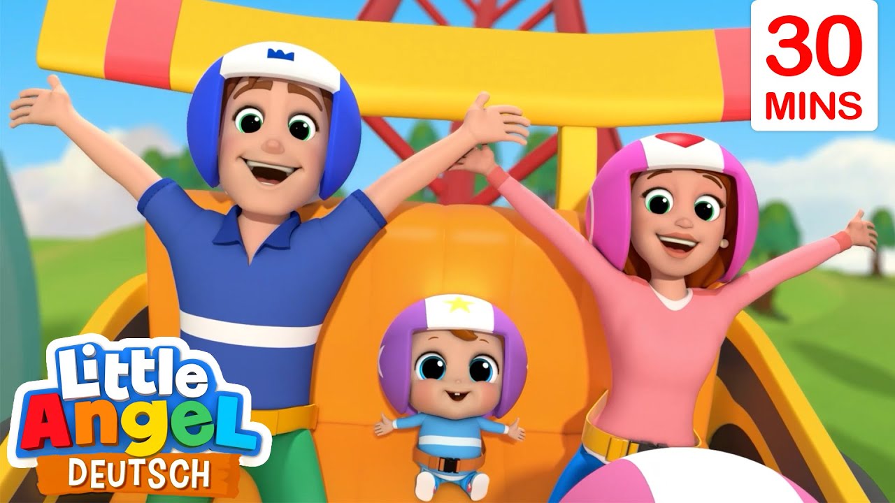 Die Achterbahn | Kinderlieder mit Klein Joni | Little Angel Deutsch