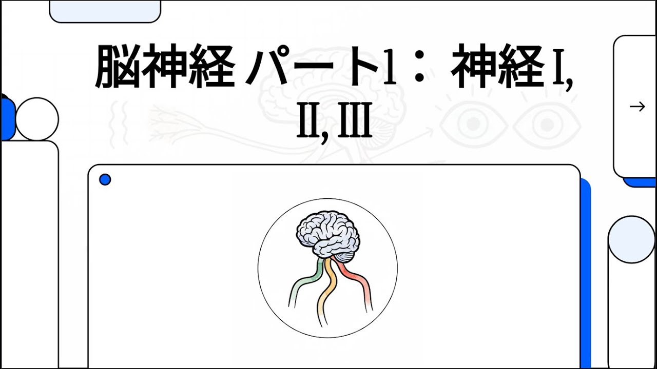 5ⅢB123脳神経：ⅠⅡⅢ