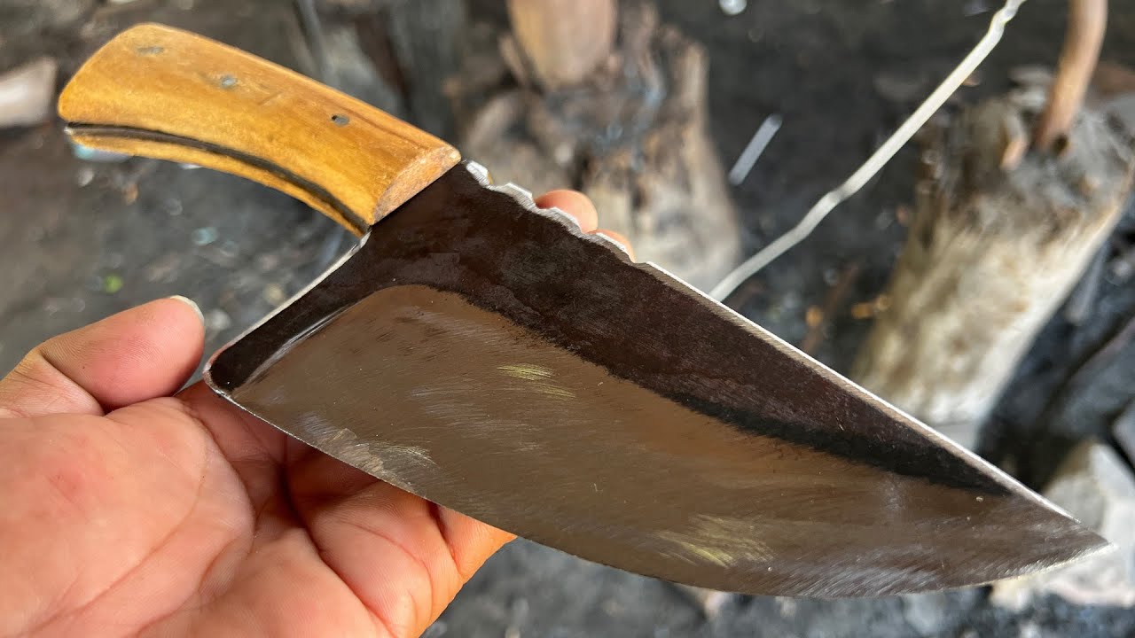 Knife Making - Forging A Powerful Cleaver From The Brocken