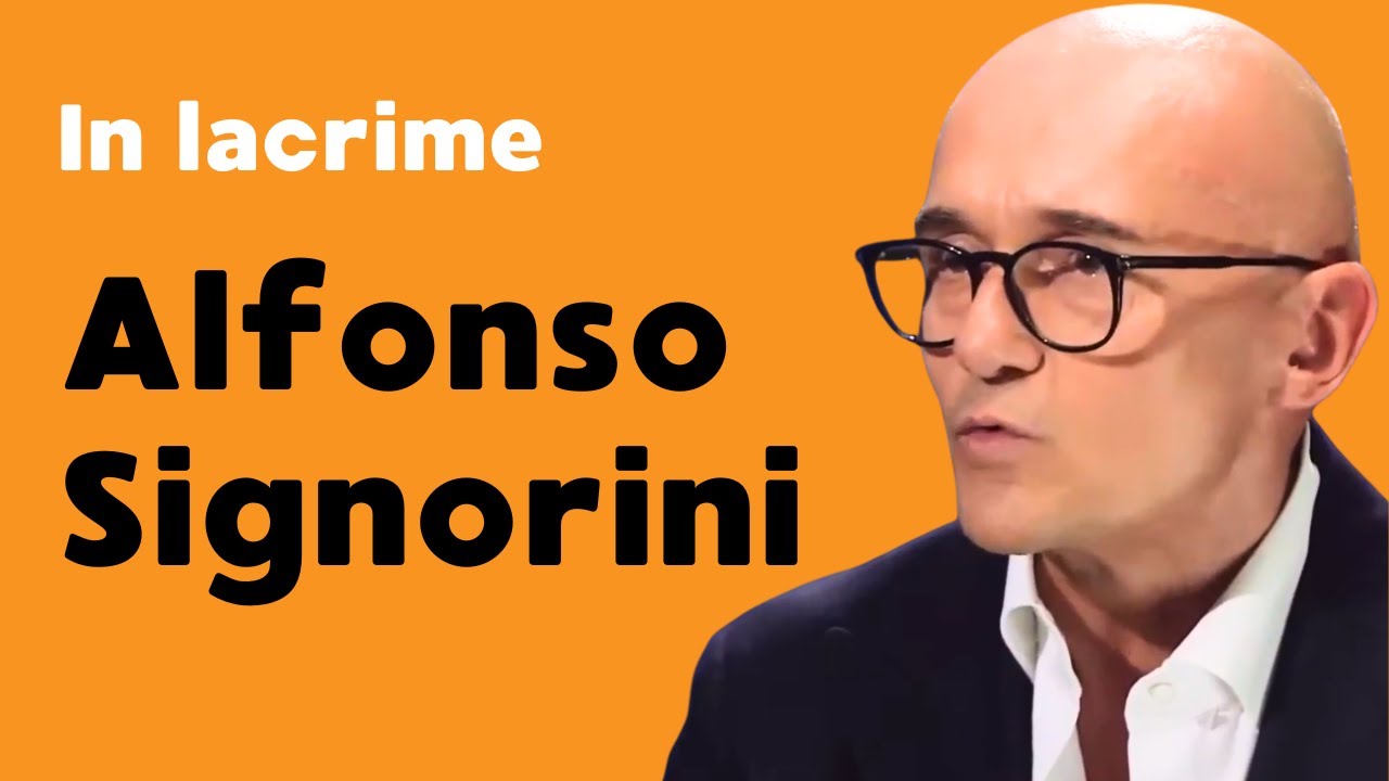 Alfonso Signorini si commuove, linguaggio del corpo