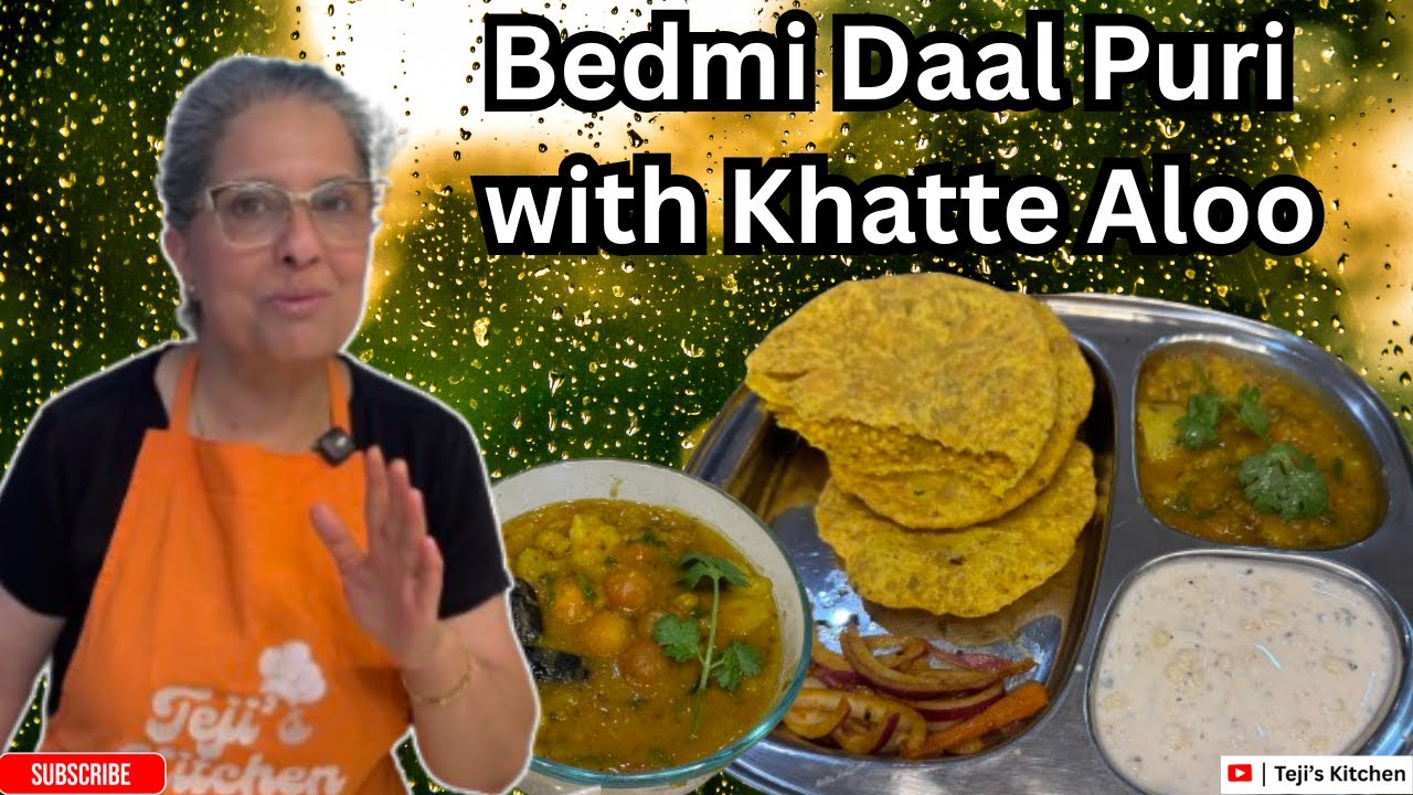 Bedmi Poori with Khatte Aloo | Traditional North Indian Breakfast Recipe | Teji’s Kitchen #food