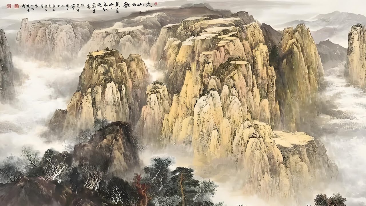 🇨🇳中国画艺术创作院院士单玉清🇨🇳                    精品写意山水画.笔写亁坤墨蕴山河