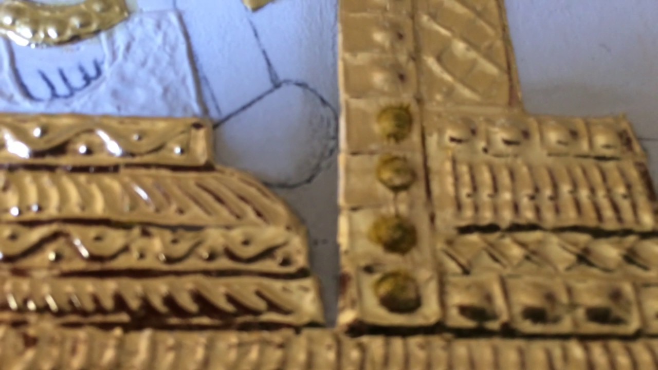 Tanjore Painting - How to remove gold foils around the stones