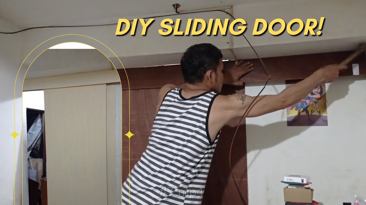 DIY SLIDING DOOR sa kwarto