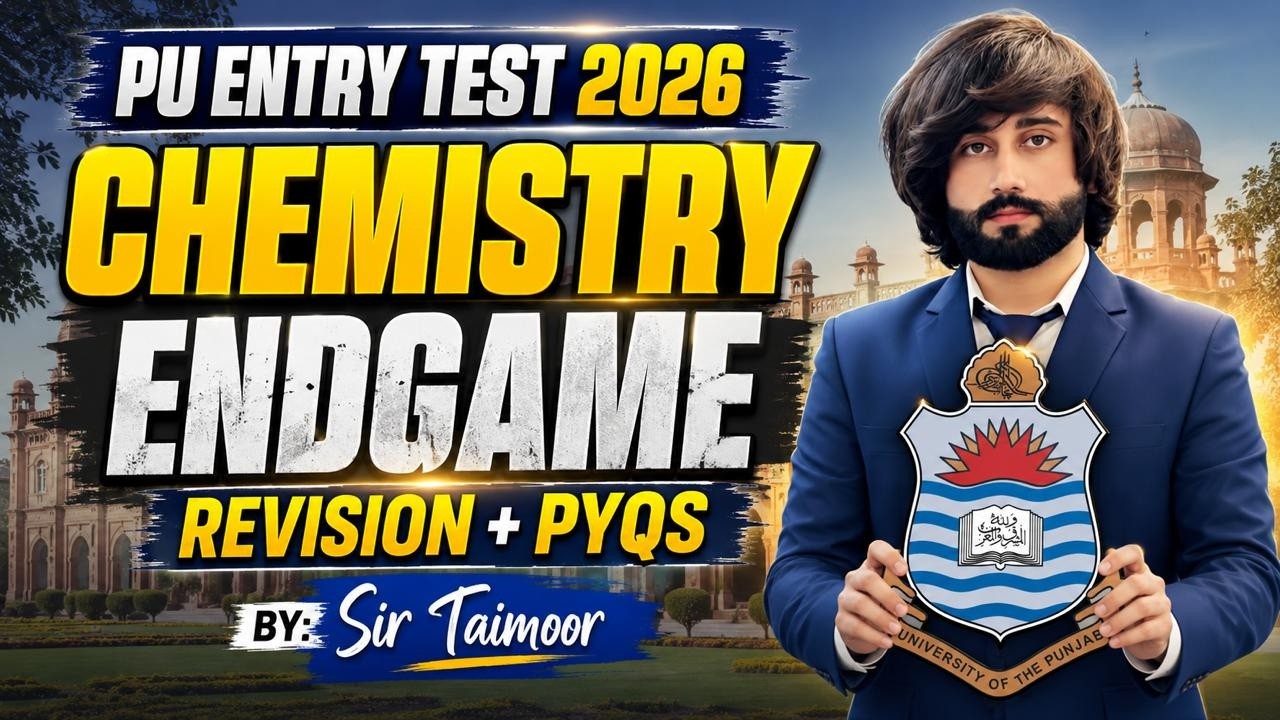 PU Chemistry EndGame 2026 I Punjab University Entry Test Past Papers Chemistry I PU Chemistry Papers